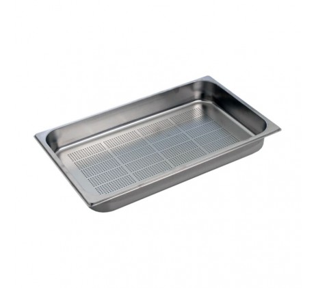 Bac gastronorme perforé GN 1/1 - 65 en inox |...