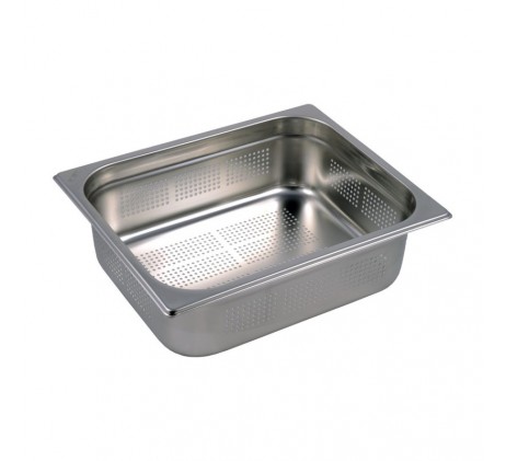 Bac gastronorme perforé GN 1/2 - 100 en inox |...