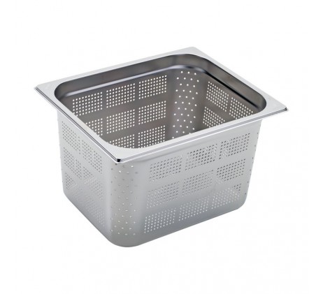 Bac gastronorme perforé GN 1/2 - 200 en inox |...