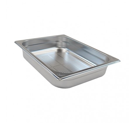 Bac gastronorme perforé GN 1/2 - 65 en inox |...