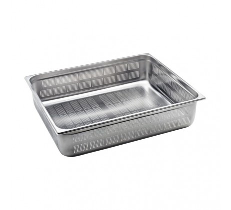 Bac gastronorme perforé GN 2/1 - 150 en inox |...