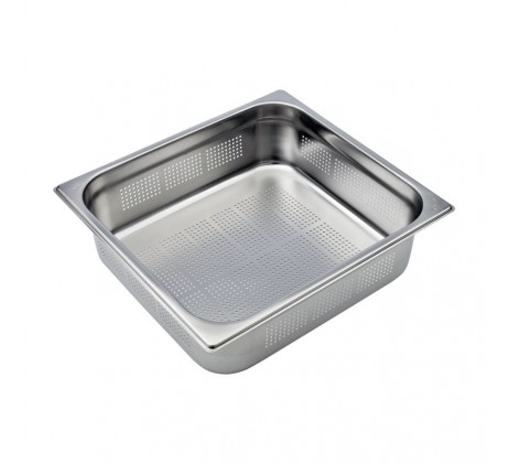 Bac gastronorme perforé GN 2/3 - 100 en inox |...