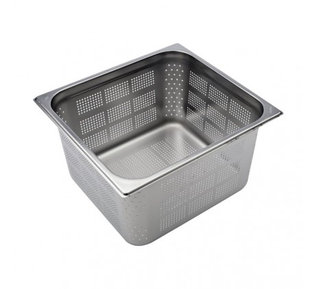 Bac gastronorme perforé GN 2/3 - 200 en inox |...