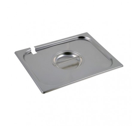 Couvercle GN 1/2 ouverture pour louche inox |...