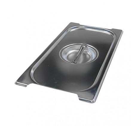Couvercle GN 1/3 poignées escamontables inox |...