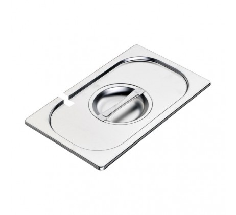 Couvercle GN 1/4 ouverture pour louche inox |...