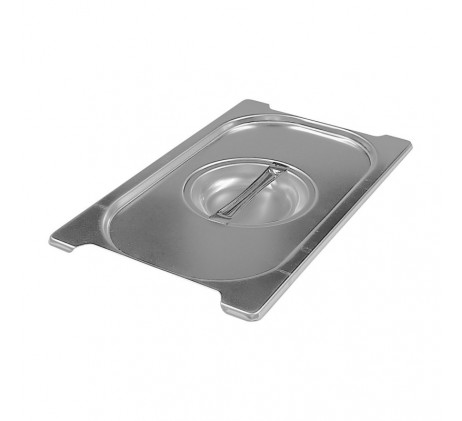 Couvercle GN 1/4 poignées escamontables inox |...