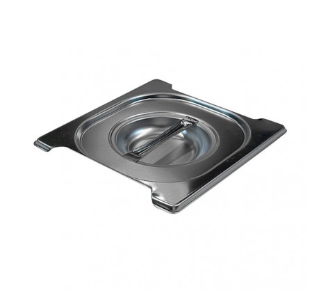Couvercle GN 1/6 poignées escamontables inox |...