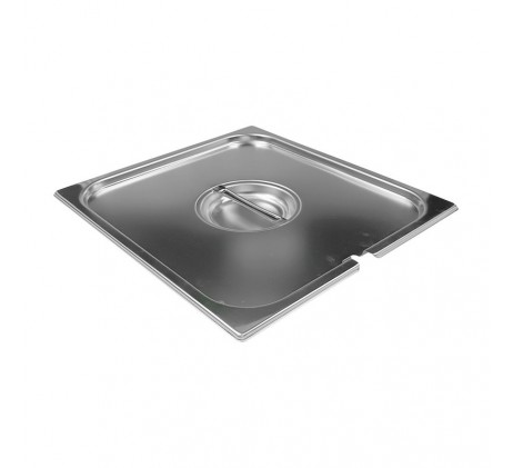 Couvercle GN 2/3 ouverture pour louche inox |...