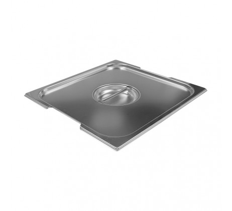 Couvercle GN 2/3 poignées escamontables inox |...