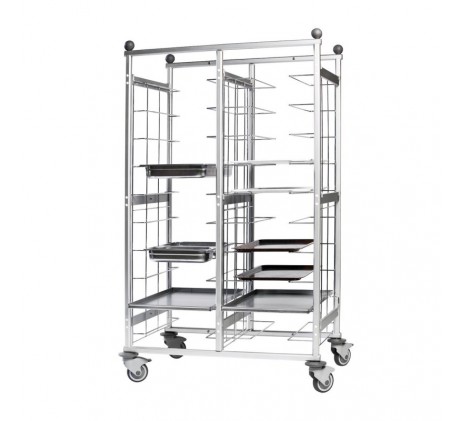 Chariot d’étagères plateaux 20 inserts | REDFOX...
