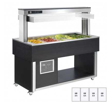 Buffet à froid positif GN 4-1/1 - 200 mm | RM -...