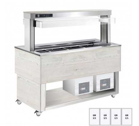 Buffet à froid positif, réglable GN 4-1/1...