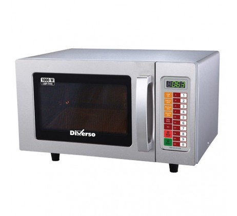 Four micro-ondes en inox,1000 W. (25 Lt), digital