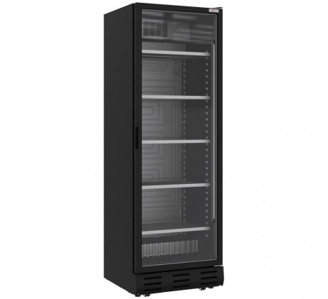 Vitrine ventilée positive 382 litres NOIRE