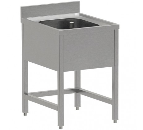 Plonge inox ECO 1 cuve, sans sous-tablette...