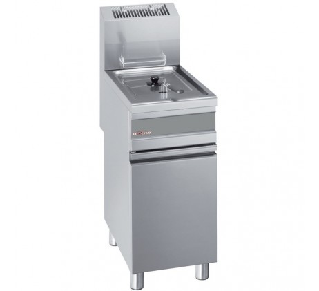 Friteuse gaz 1 cuve 15 litres sur armoire -...