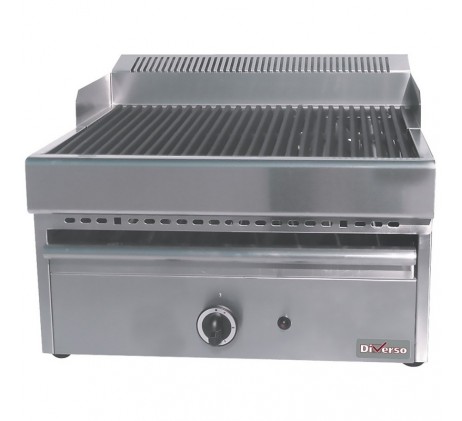 Grill-vapeur gaz avec grille de cuisson en...
