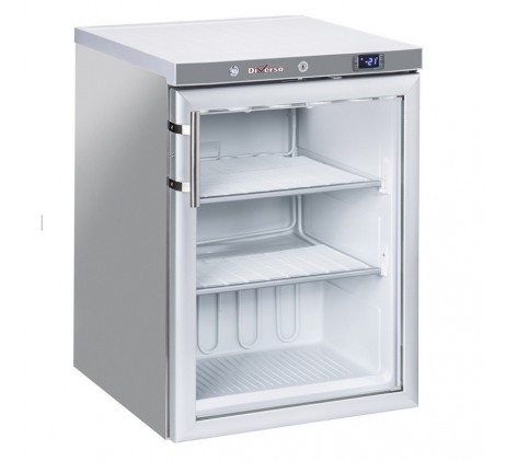 Congélateur statique, porte vitrée, 200 litres...
