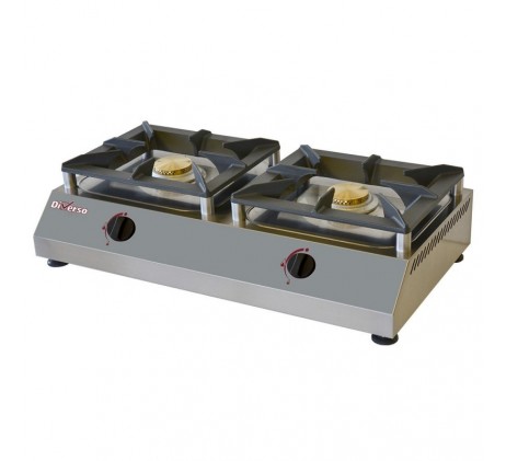 Réchaud de table gaz, 2 feux vifs 5 kW -...